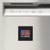 0% Liberal Null Prozent Anti Liberaler Republikane Magnet (In Situ (Geschirrspüler))