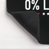 0% Liberal - Null-Prozent-Erklärung Mousepad (Ecke)