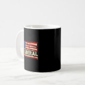 0% liberal Null Prozent liberale Republikaner-Flag Kaffeetasse (Vorderseite Links)