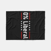0% Liberal - Zero Percent Statement  Fleecedecke (Vorderseite (Horizontal))