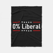 0% Liberal - Zero Percent Statement Fleecedecke (Vorderseite)