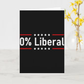 0% Liberal - Zero Percent Statement  Karte (Gelbe Blume)