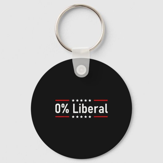 0% Liberal - Zero Percent Statement  Schlüsselanhänger (Vorderseite)
