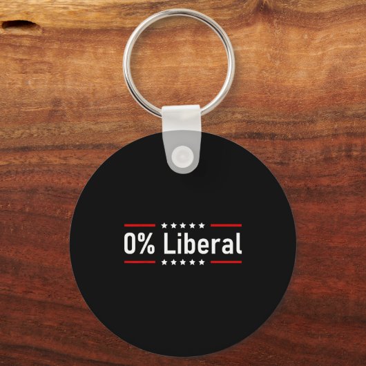 0% Liberal - Zero Percent Statement  Schlüsselanhänger (Vorderseite)