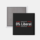 0% Liberal - Zero-Prozent-Erklärung Magnet (Vorderseite/Rückseite)
