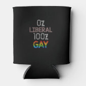 0% Liberale 100% Gay Funny LGBT Tank Top Dosenkühler (Vorderseite)