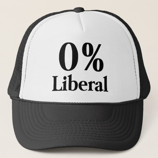 0% Liberaler Truckerkappe (Vorderseite)