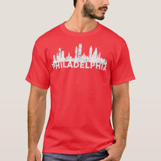 0 Liebe Philadelphia Skyline Downtown City Phi T-Shirt