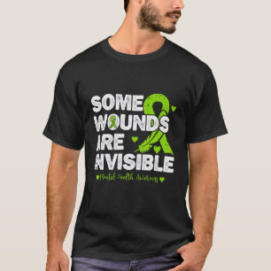 0 Manche Wunden sind unsichtbar Ribbon Psychische T-Shirt