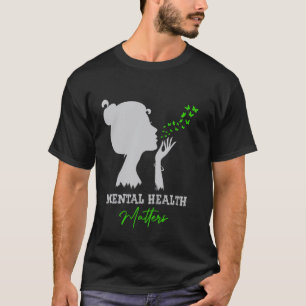 0 Mental Health ist wichtig American Girl Psychisc T-Shirt
