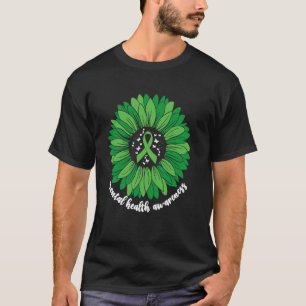 0 Mentaler Gesundheitsbewusstseinsmonat Sonnenblum T-Shirt