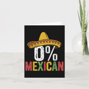 0 % Mexican Cinco De Mayo Funny Sombrero Fiesta 5 Karte