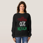 0 Mexican With Sombrero And Mustache For Cinco de Sweatshirt (Vorne ganz)