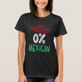 0 Mexican With Sombrero And Mustache For Cinco de  T-Shirt (Vorderseite)