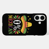 0 % mexikanische Null Prozent Funny Cinco De Mayo Case-Mate iPhone Hülle (Rückseite (Horizontal))