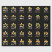 0 % mexikanische Null Prozent Funny Cinco De Mayo Geschenkpapier (Flach)