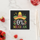 0 % mexikanische Null Prozent Funny Cinco De Mayo Serviette (Beispiel)