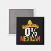 0% mexikanischer cinco de mayo lustiger sombrero f magnet (Vorderseite/Rückseite)