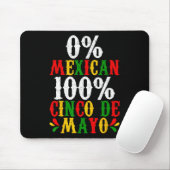 0% Mexikanisches 100% Cinco De Mayo Funny Fiesta P Mousepad (Mit Mouse)