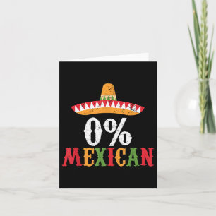 0 % Mexikanisches Cinco De Mayo Fiesta Sombrero Fu Karte