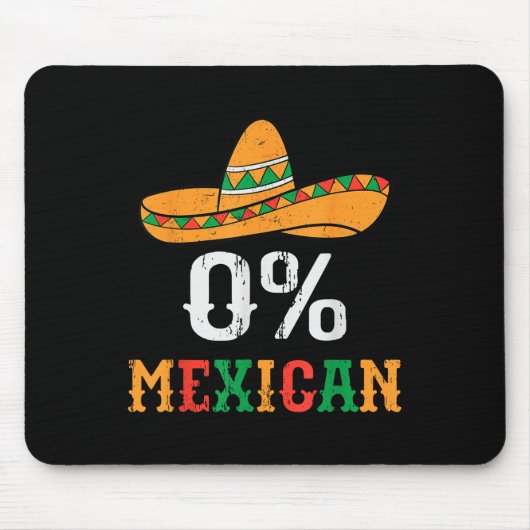 0 % Mexikanisches Cinco De Mayo Funny Fiesta Sombr Mousepad (Vorne)