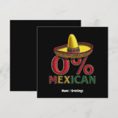 0% mexikanisches Funny Cinco De Mayo Unglaublich w Einladung (Vorne/Hinten)