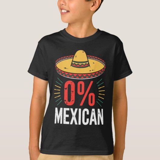 0 % mexikanisches Shirt Funny Men Cinco De Mayo So (Vorderseite)