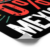 0 % mexikanisches Shirt Funny Men Cinco De Mayo So Poster (Ecke)