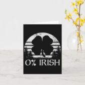 0 % Null Prozent Irish St Patricks Day Men SH Karte (Gelbe Blume)