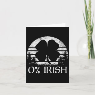 0 % Null Prozent Irish St Patricks Day Men SH Karte