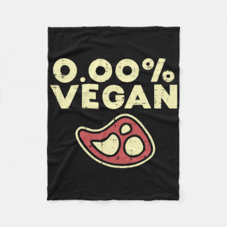 0 Null Prozent Vegane Funny Steak Grillen Grill Fl Fleecedecke