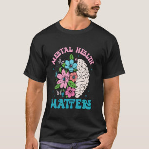0 Psychische Gesundheit Angelegenheit Florale mens T-Shirt