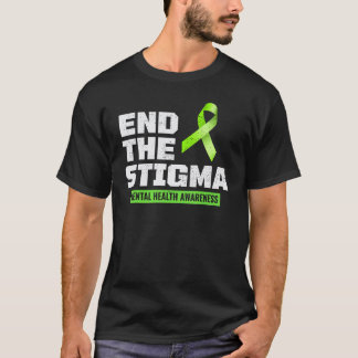 0 Psychische Gesundheit Bewusstsein Grünes Band 1 T-Shirt