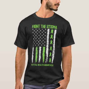 0 Psychische Gesundheit Bewusstsein Stigma bekämpf T-Shirt