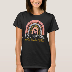 0 Psychische Gesundheit zählt Stigma beenden Regen T-Shirt