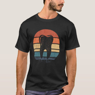 0 Retro Molarzahn Zahnarzt Geschenke für Hygienike T-Shirt