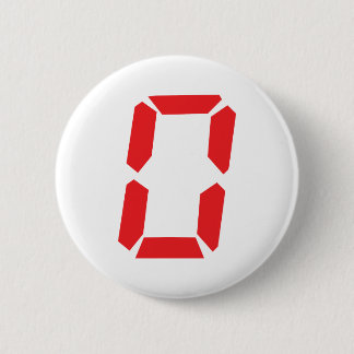 0 roter Wecker Nr. digitales null Button