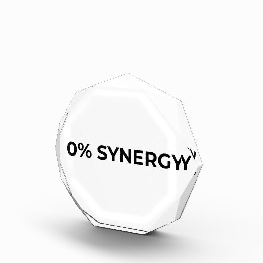 0% Synergy Minimalist Acrylic Desk Block (Rechts)