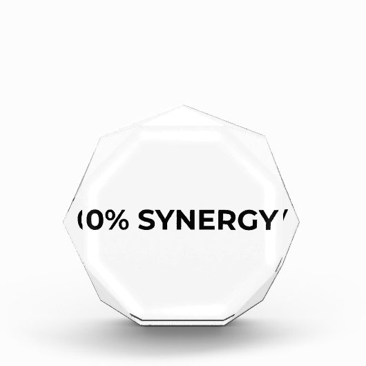 0% Synergy Minimalist Acrylic Desk Block (Vorderseite)