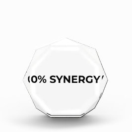 0% Synergy Minimalistischer Acryl-Schreibtischbloc Fotoblock