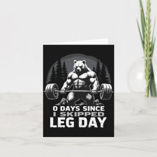 0 Tage seit dem übersprungenen Beintraining Kraftt Karte