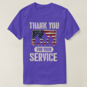 0 Thank You for Your Service Shirt Patriotic Veter (Design vorne)