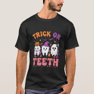 0 Trick Or Zähne Lustiger Zahnarzt Dental Squad Ha T-Shirt