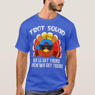 0 Turkey Trot Squad Funny Erntedank Running Cos T-Shirt