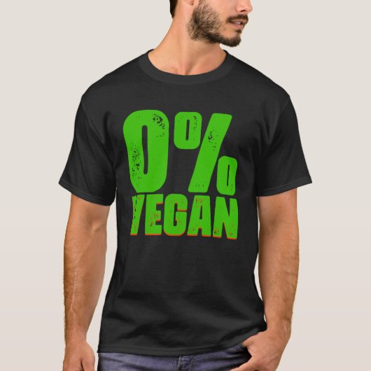 0 Vegane Grilling Phrase Fleisch Pitmaster T-Shirt (Vorderseite)