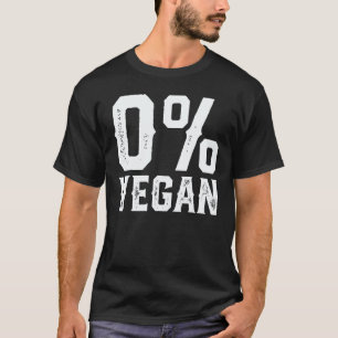 0 Veganer Fleischesser BBQ Barbecue Grillen Fleisc T-Shirt