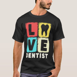 0 Vintage Liebe Zahnarzt Zahnarzthelferin Zahnchir T-Shirt