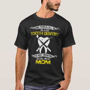 0 Wichtiger Anruf Nenn mich Mama Lustiger Zahn Zah T-Shirt