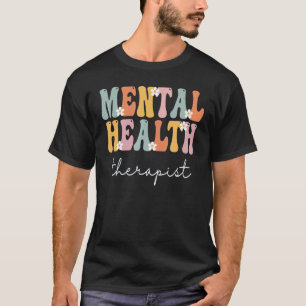 0 Woche des Mental Health Therapeuten Groovy Würdi T-Shirt