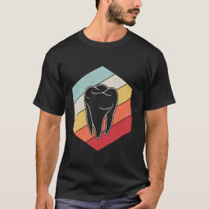 0 Zahnarzt Kieferorthopäde Zahn Vintage Retro Arzt T-Shirt